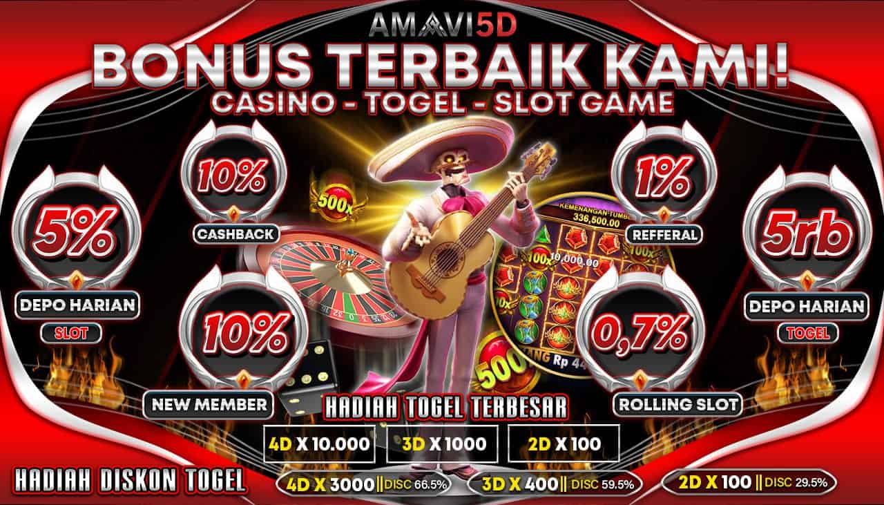 Situs AMAVI5D Bonus Berlimpah  Setiap Harinya